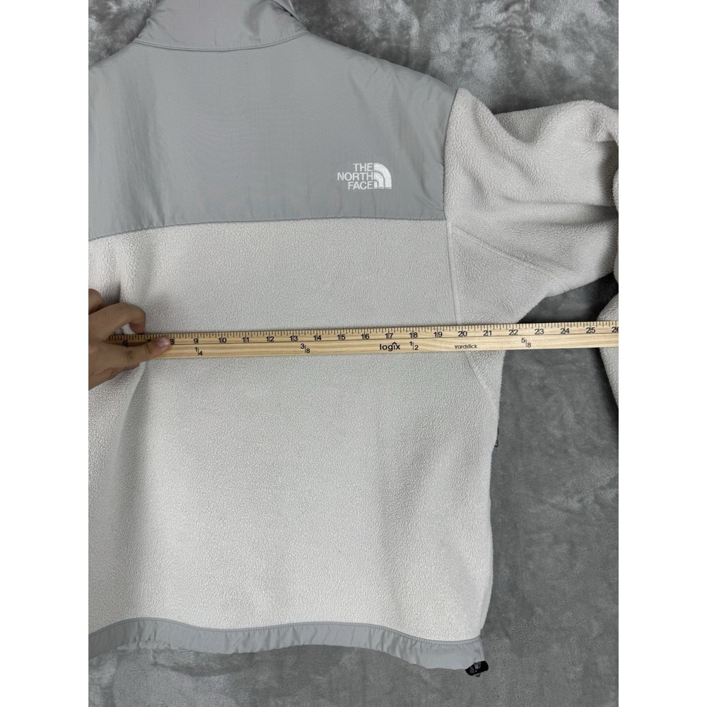 North Face Jacket Grey Denali Fleece Full Zip‎ Womens Small Tech Pocket Hiking - Picture 14 of 16